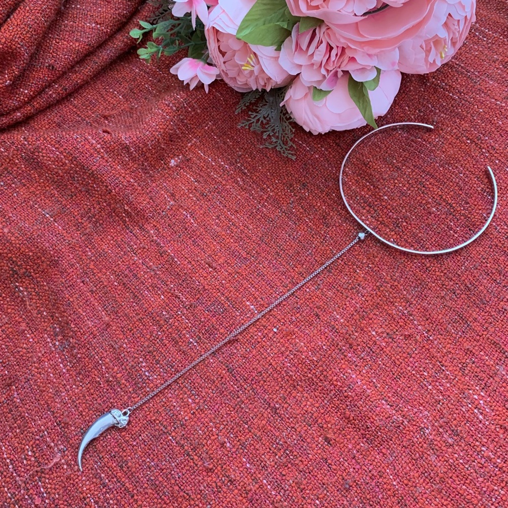 Vanessa Mooney x FP Silver Tooth Chain Choker